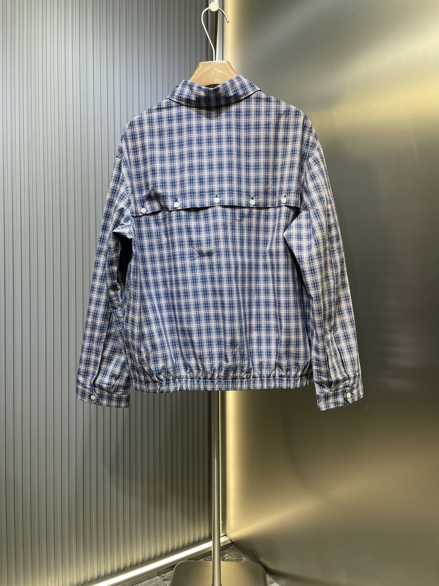 miumiu 미우미우 체크 패턴 트렌치 자켓 재킷 의류