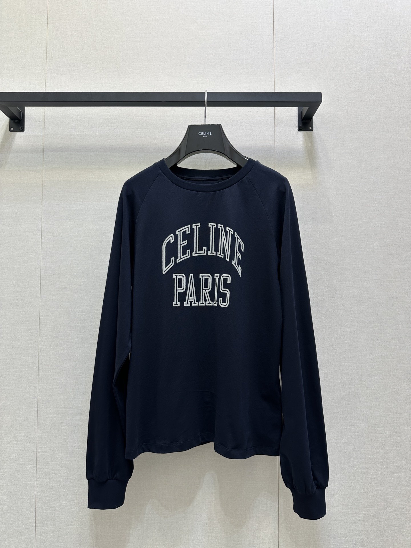 Celine 셀린느 로고 벨벳 프린트 긴팔 티셔츠 의류