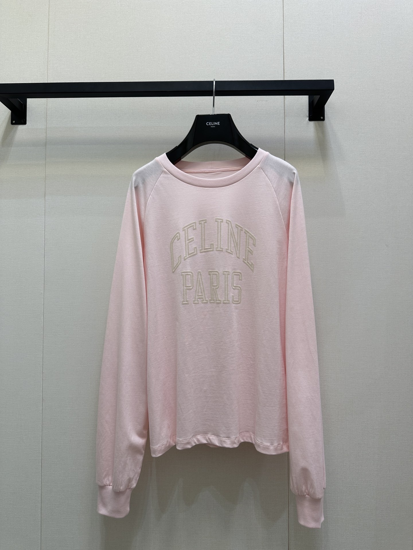 Celine 셀린느 로고 벨벳 프린트 긴팔 티셔츠 의류