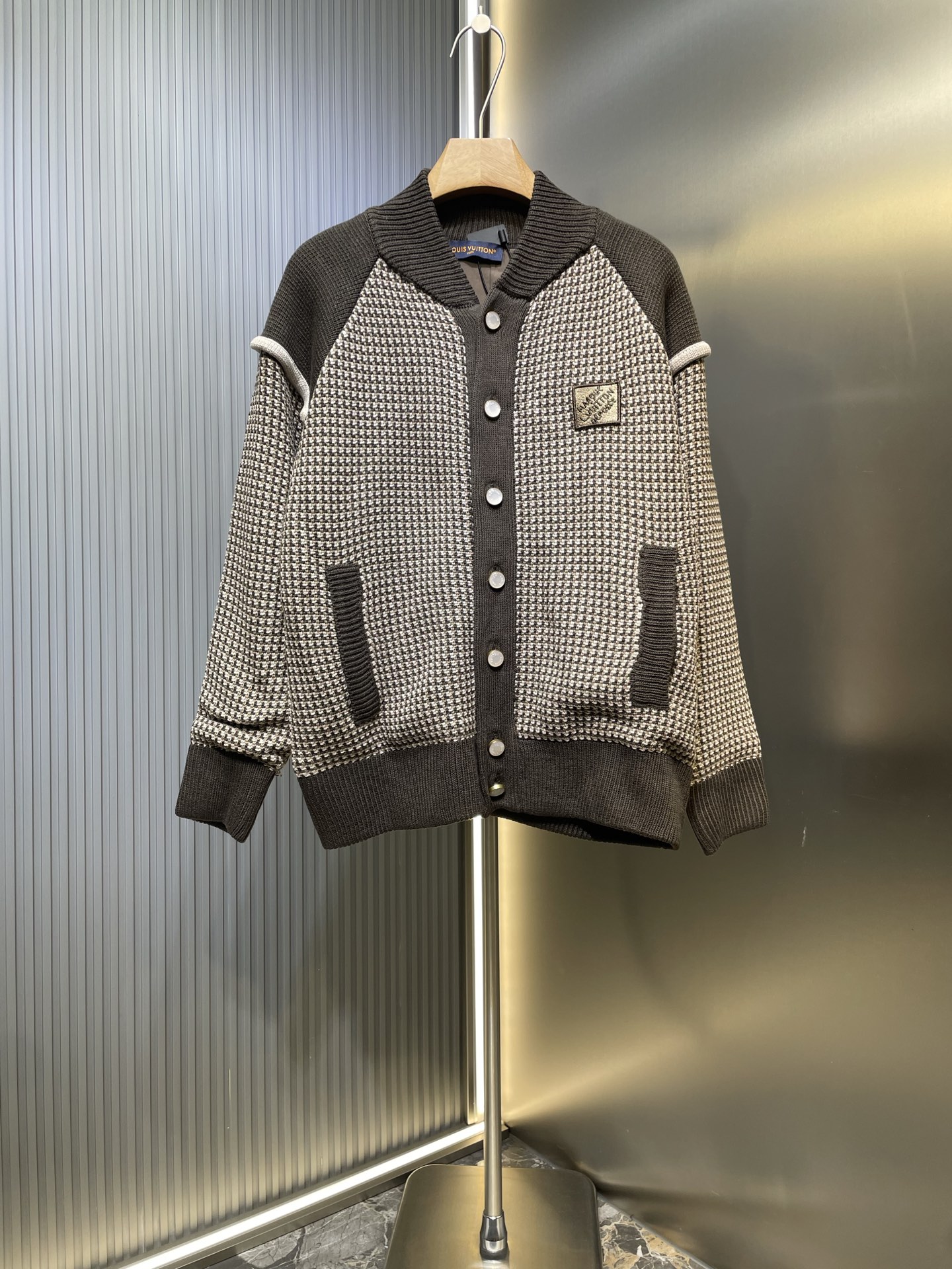 Louis Vuitton LV 3D 루이비통 플라잉 패턴 자카드 니트 스웨터 자켓 의류