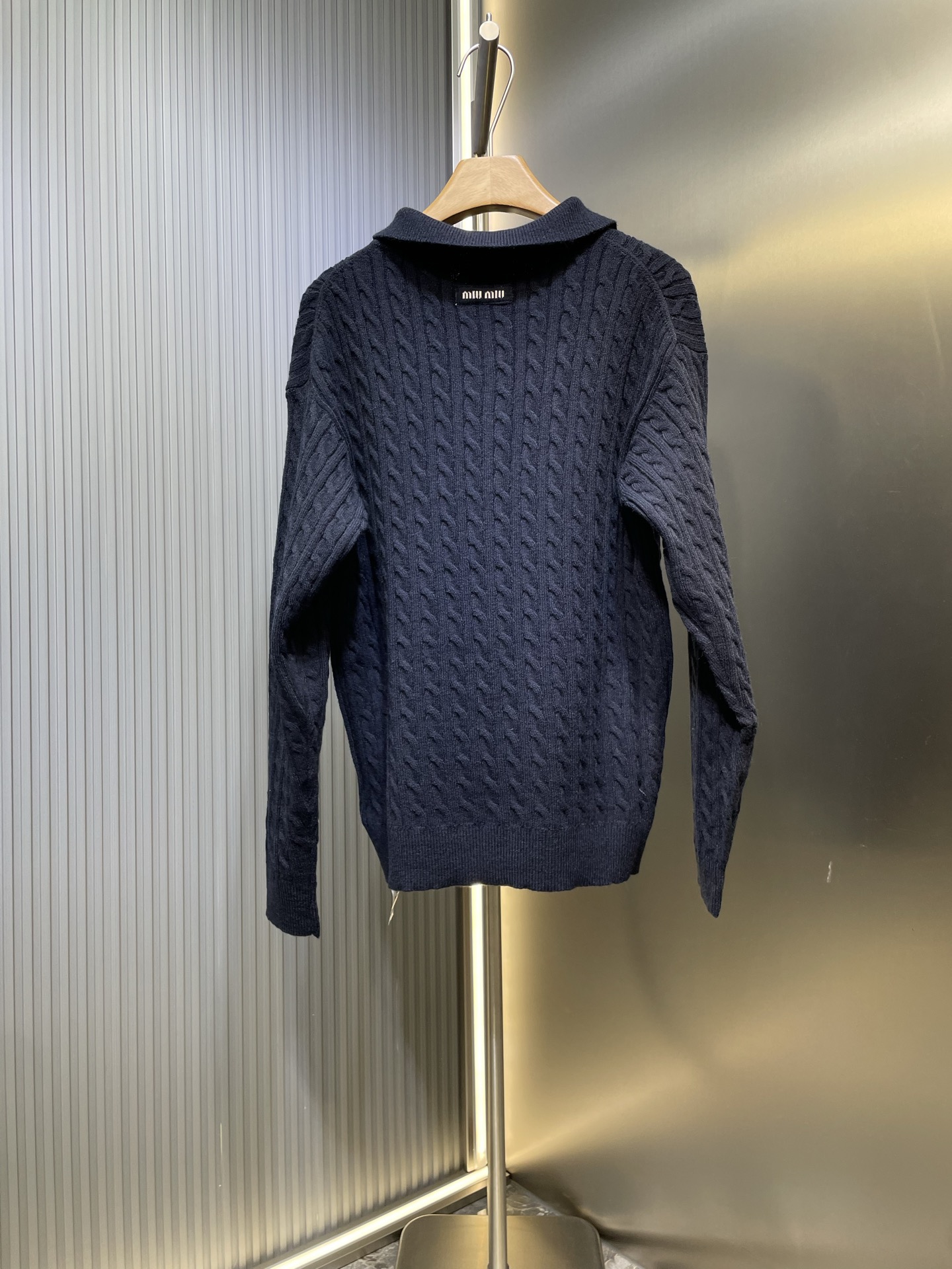 miumiu 미우미우 캐시미어 폴로 긴팔 티셔츠 의류