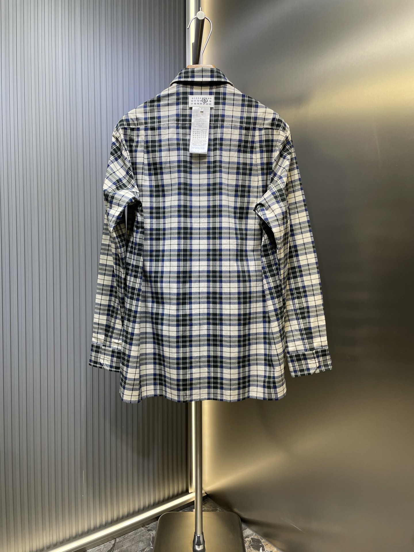 Maison Margiela 메종 마르지엘라 체크 양면 긴팔 셔츠 의류