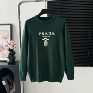 Prada 프라다 로고 라운드 니트 스웨터 의류