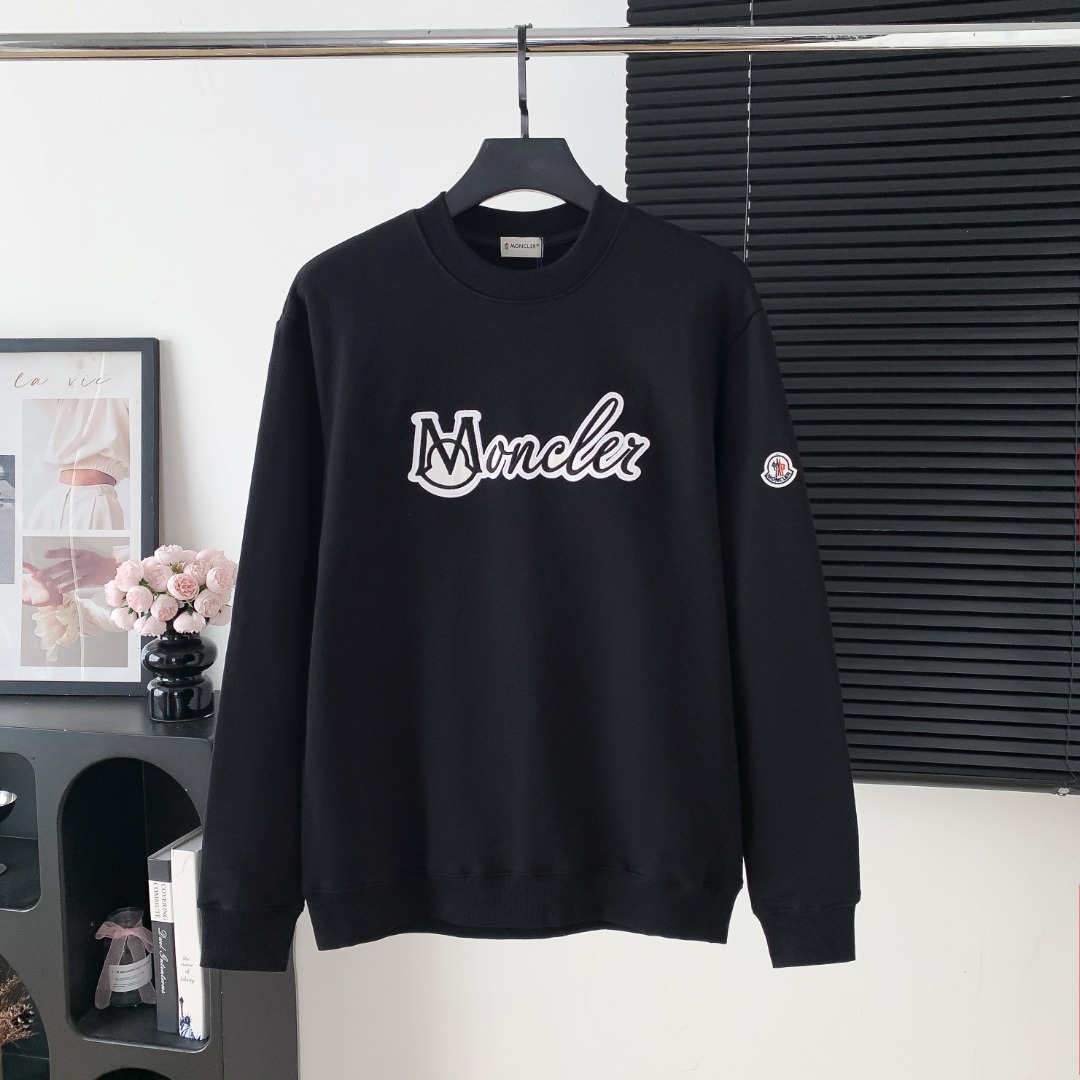 Moncler 몽클레어 몽클레르 자수 로고 맨투맨 티셔츠 의류