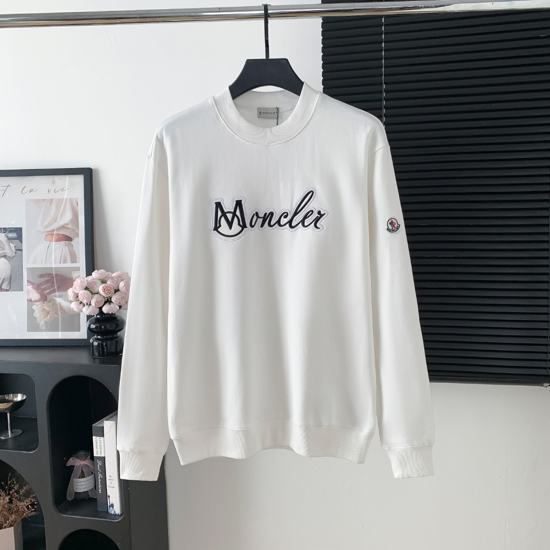 Moncler 몽클레어 몽클레르 자수 로고 맨투맨 티셔츠 의류