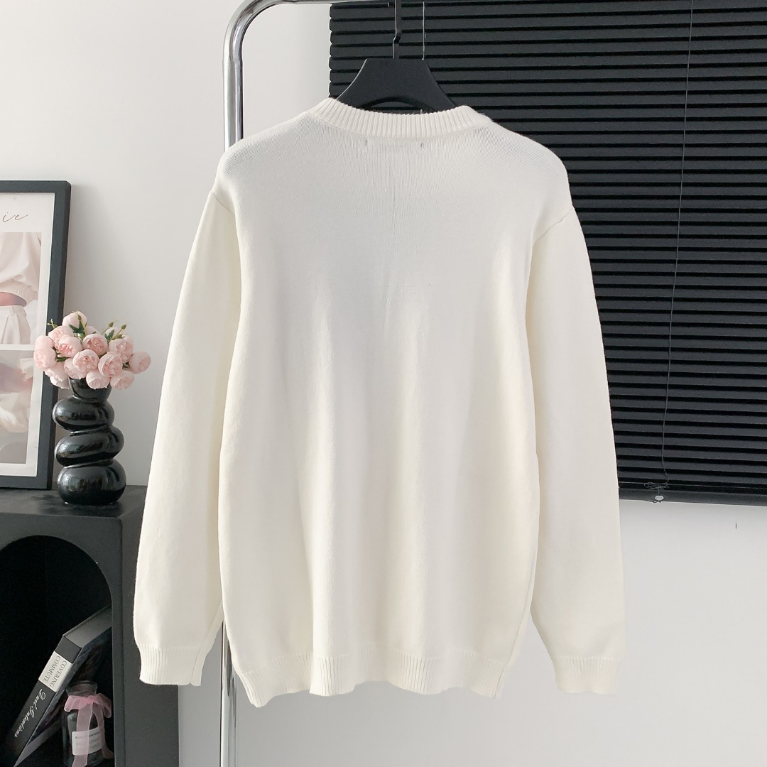 LV 루이비통 배색 자카드 비행기 니트 스웨터 의류