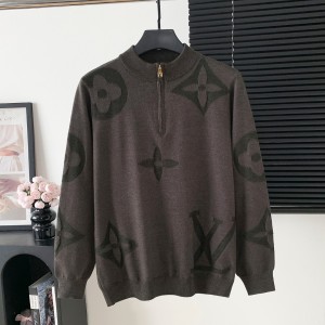 LOUIS VUITTON LV 반지퍼 하프 집업 니트 의류