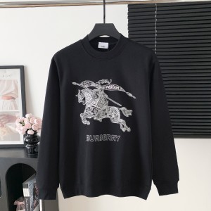 Burberry 버버리 자수 로고 라운드넥 맨투맨 티셔츠 의류