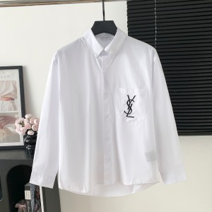 YSL 생로랑 포켓 자수 셔츠 의류