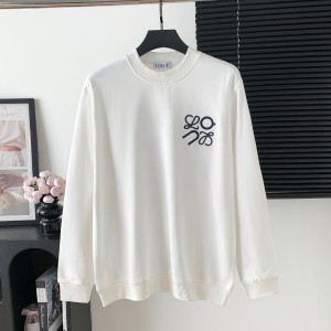 Loewe 로에베 자수 레터링 라운드넥 맨투맨 티셔츠 의류