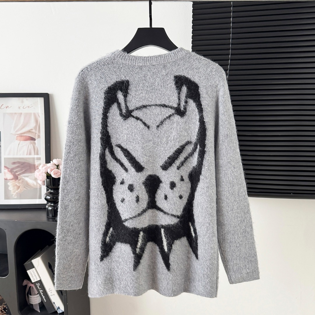 Givenchy 지방시 강아지 로고 모헤어 니트 의류