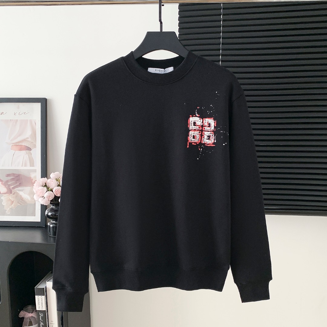 Givenchy 지방시 프린트 레터링 라운드넥 맨투맨 티셔츠 의류