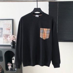 Burberry 버버리 대형 로고 포켓 라운드넥 맨투맨 티셔츠 의류