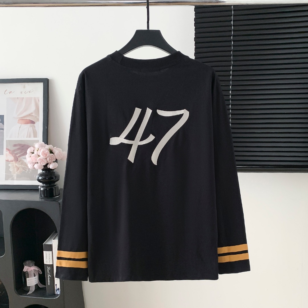 Dior CD 디올 자수 레터링 긴팔 티셔츠 의류