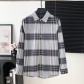 LV 루이비통 체크 플란넬 배색 셔츠 의류