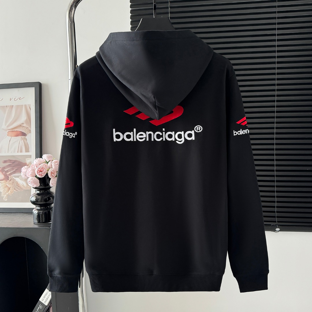 Balenciaga 발렌시아가 M로고 헤비 자수 후드티 의류