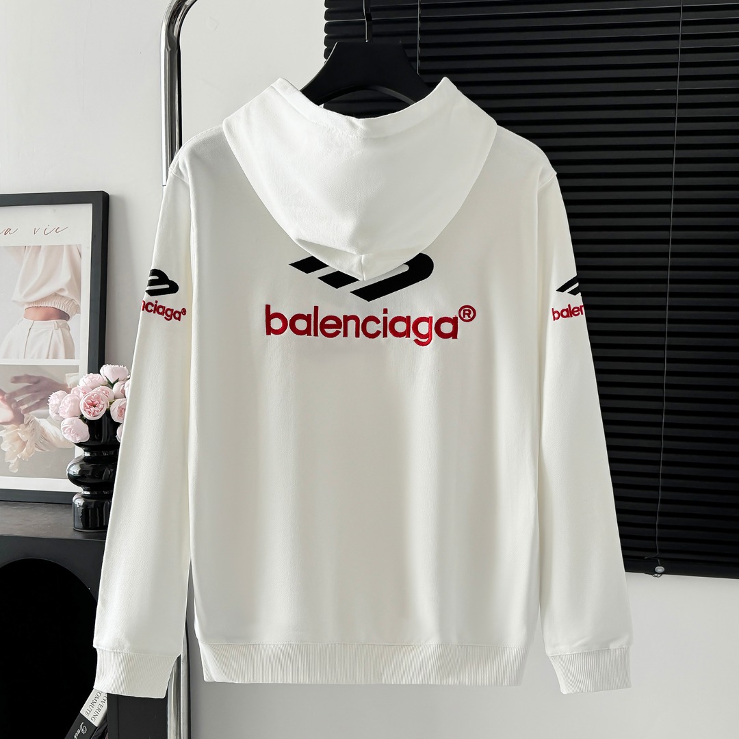 Balenciaga 발렌시아가 M로고 헤비 자수 후드티 의류