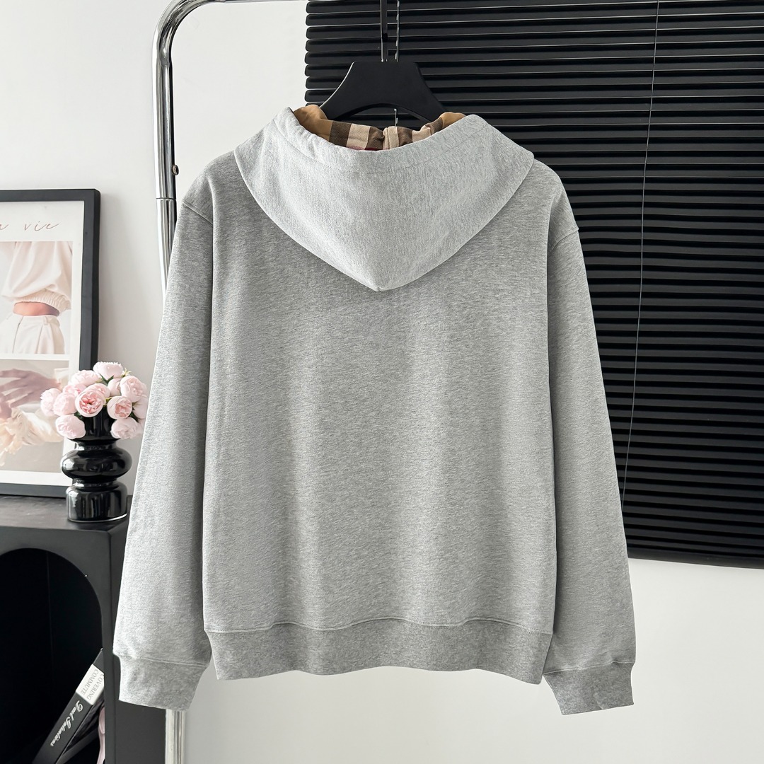 Burberry 버버리 자수 로고 지퍼 후드 집업 재킷 자켓 의류