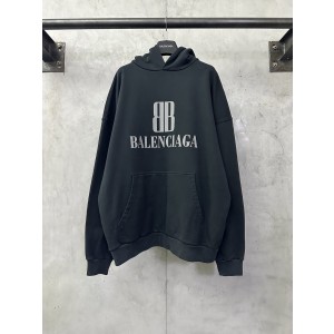 Balenciaga 발렌시아가 더블 B 레터 프린트 후드티 의류