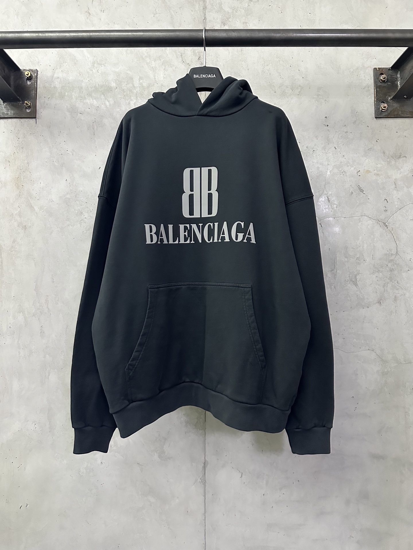 Balenciaga 발렌시아가 더블 B 레터 프린트 후드티 의류