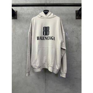 Balenciaga 발렌시아가 더블 B 레터 프린트 후드티 의류