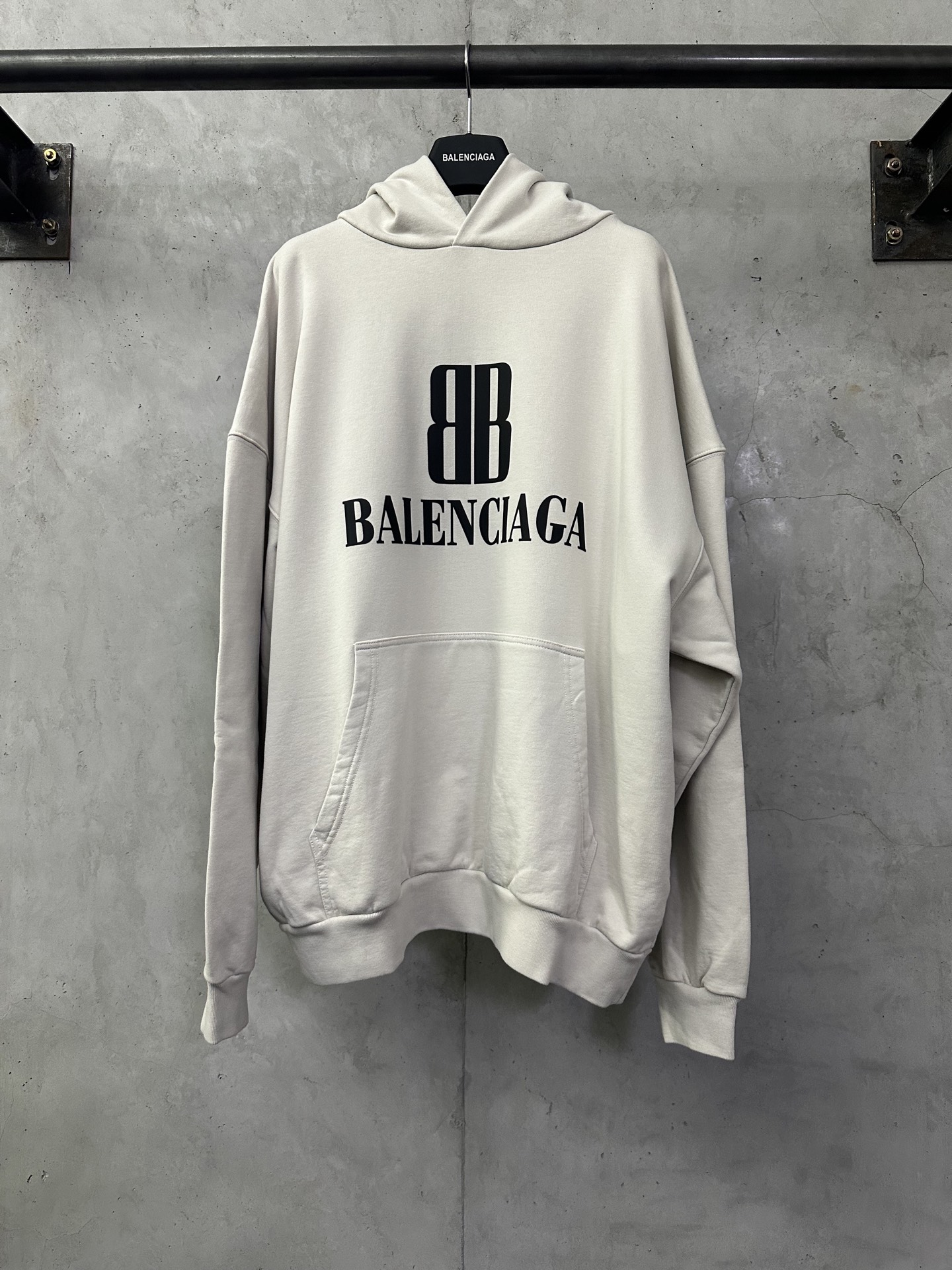 Balenciaga 발렌시아가 더블 B 레터 프린트 후드티 의류