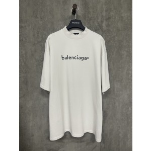 Balenciaga 발렌시아가 클래식 소형 로고 반팔 티셔츠 의류