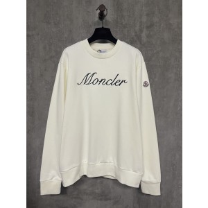 Moncler 몽클레어 몽클레르 자수 소매 로고 긴팔 맨투맨 티셔츠 의류