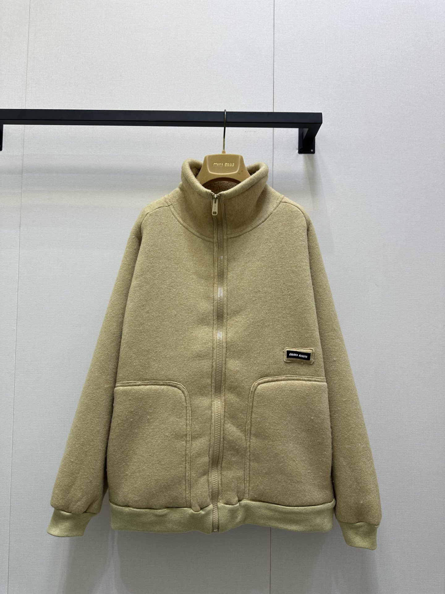 miumiu 미우미우 보아 퍼 아우터 플리스 후리스 자켓 재킷 의류