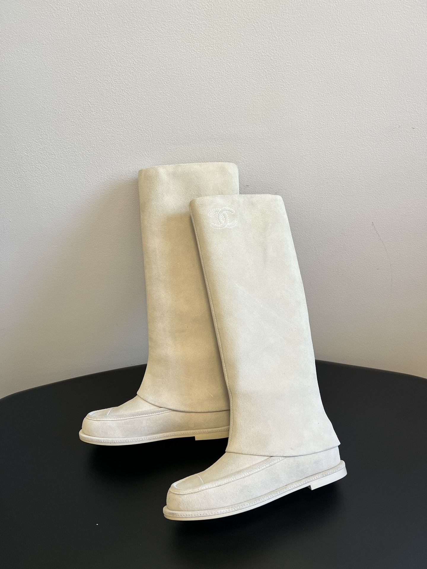 Chanel 샤넬 스웨이드 롱부츠 신발