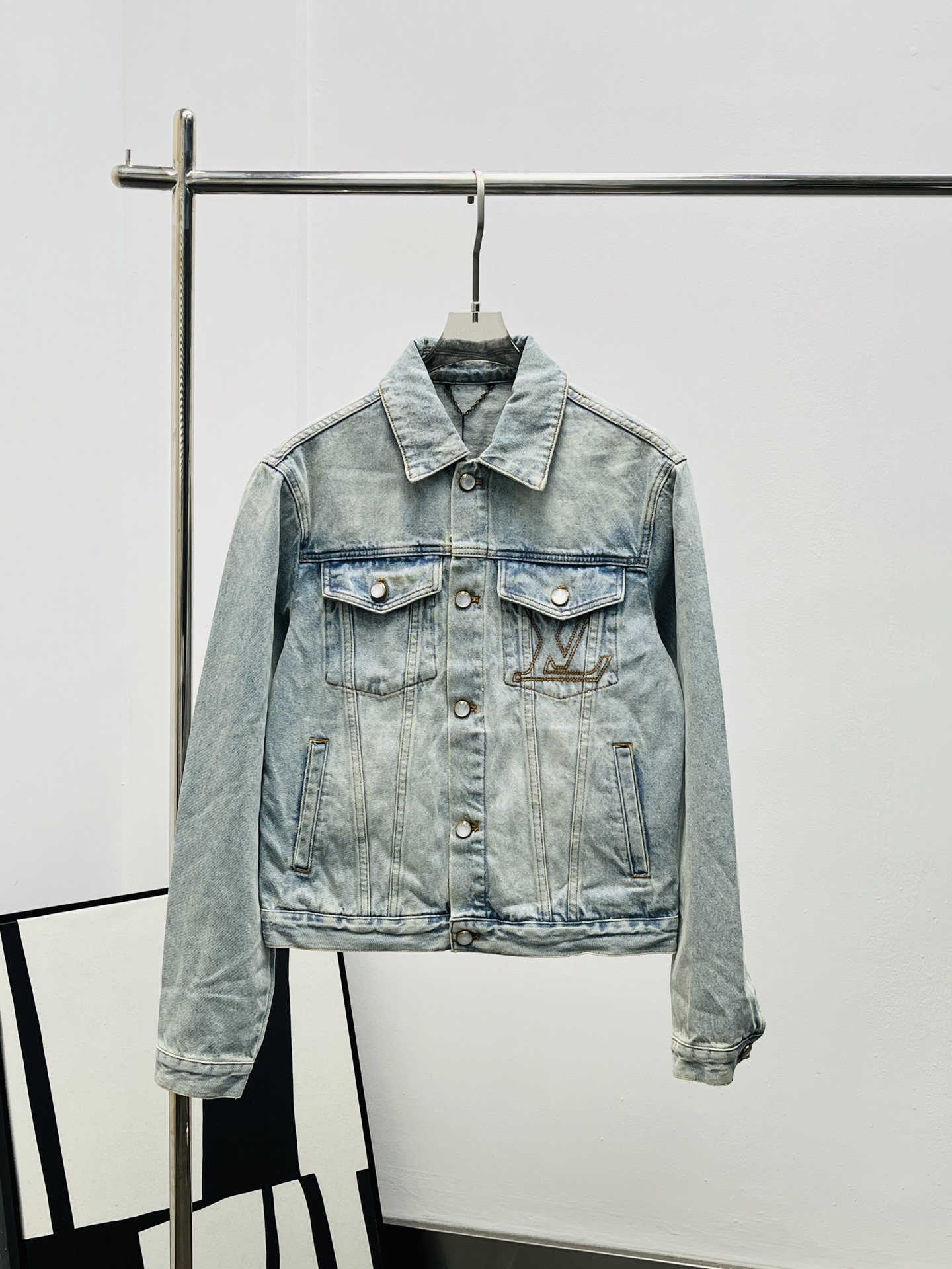Louis Vuitton LV 루이비통 자수 데님 자켓 재킷 의류
