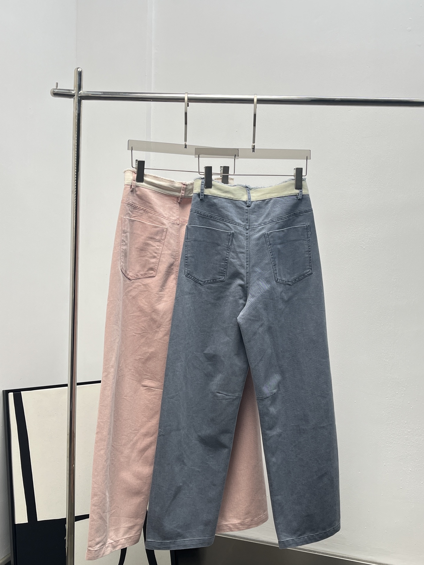 Alexander Wang 알렉산더왕 면 소재 하이웨이스트 와이드 팬츠 바지 의류