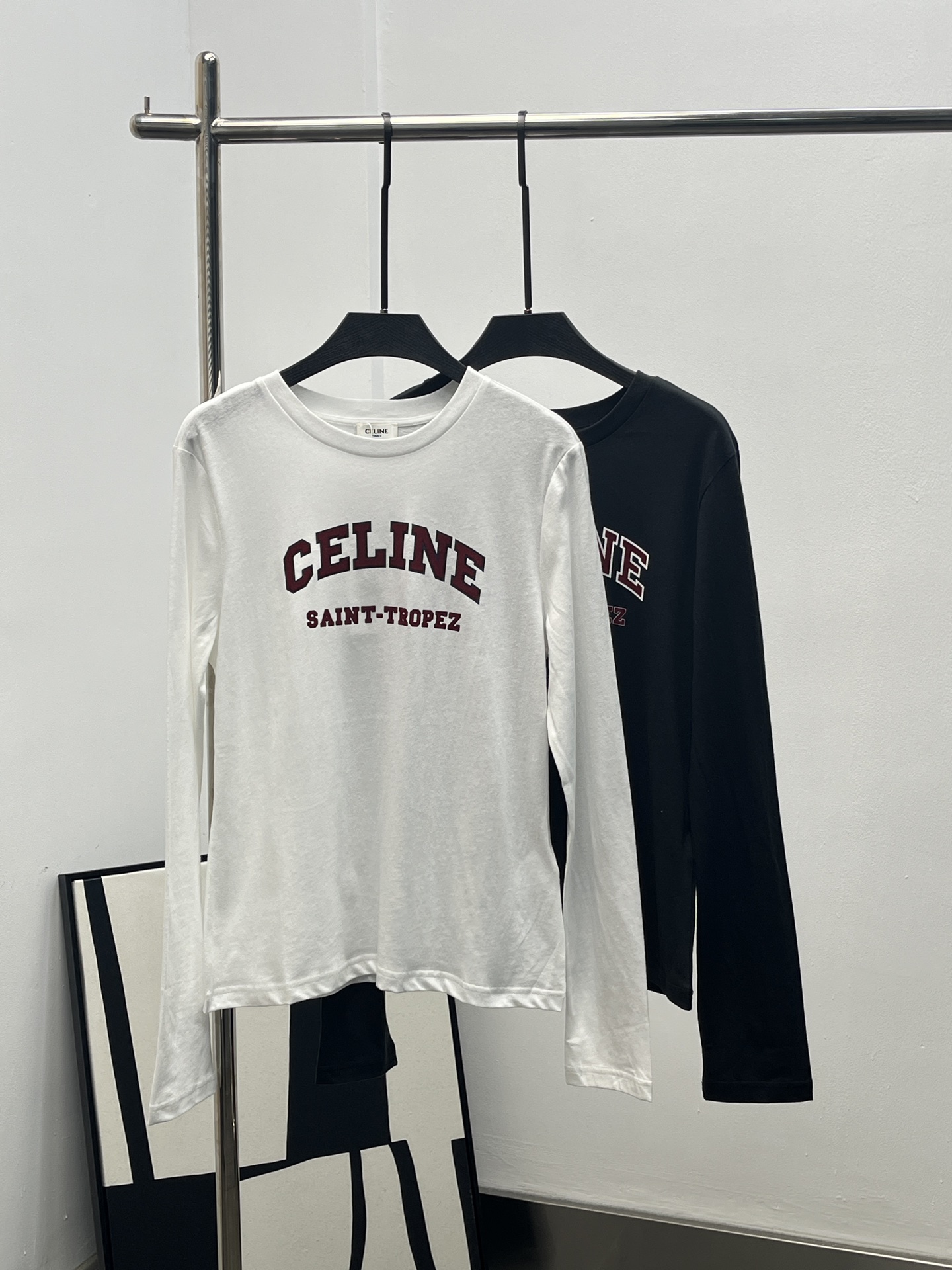 Celine 셀린느 레터링 라운드넥 긴팔 티셔츠 의류