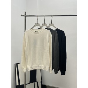 FENDI 펜디 라운드넥 스톤 장식 풀오버 니트 의류