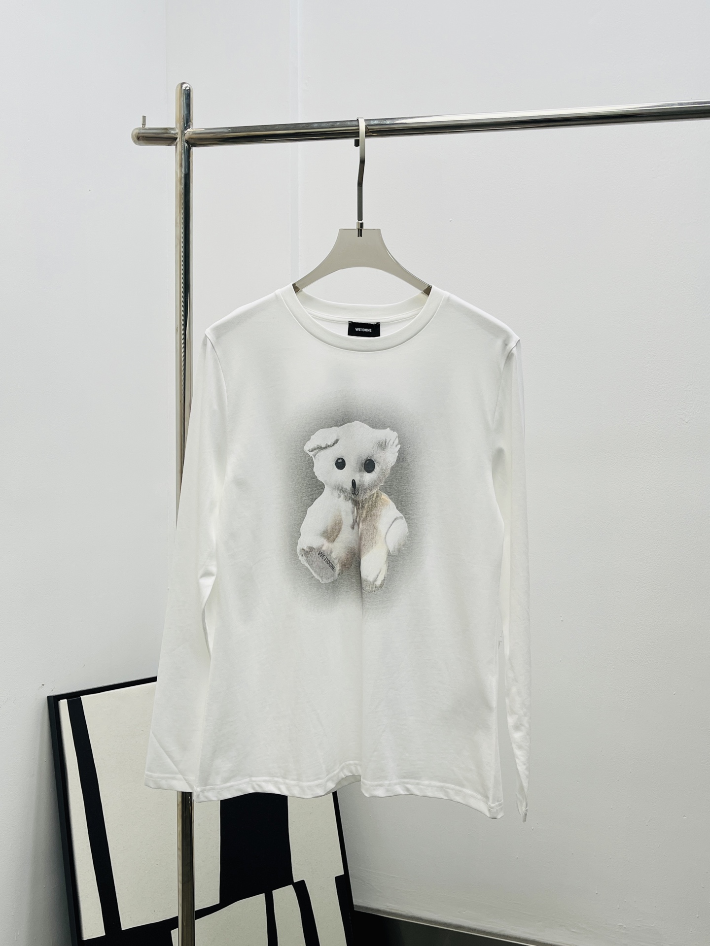 We11done 웰던 곰돌이 프린트 롱슬리브 긴팔 티셔츠 의류