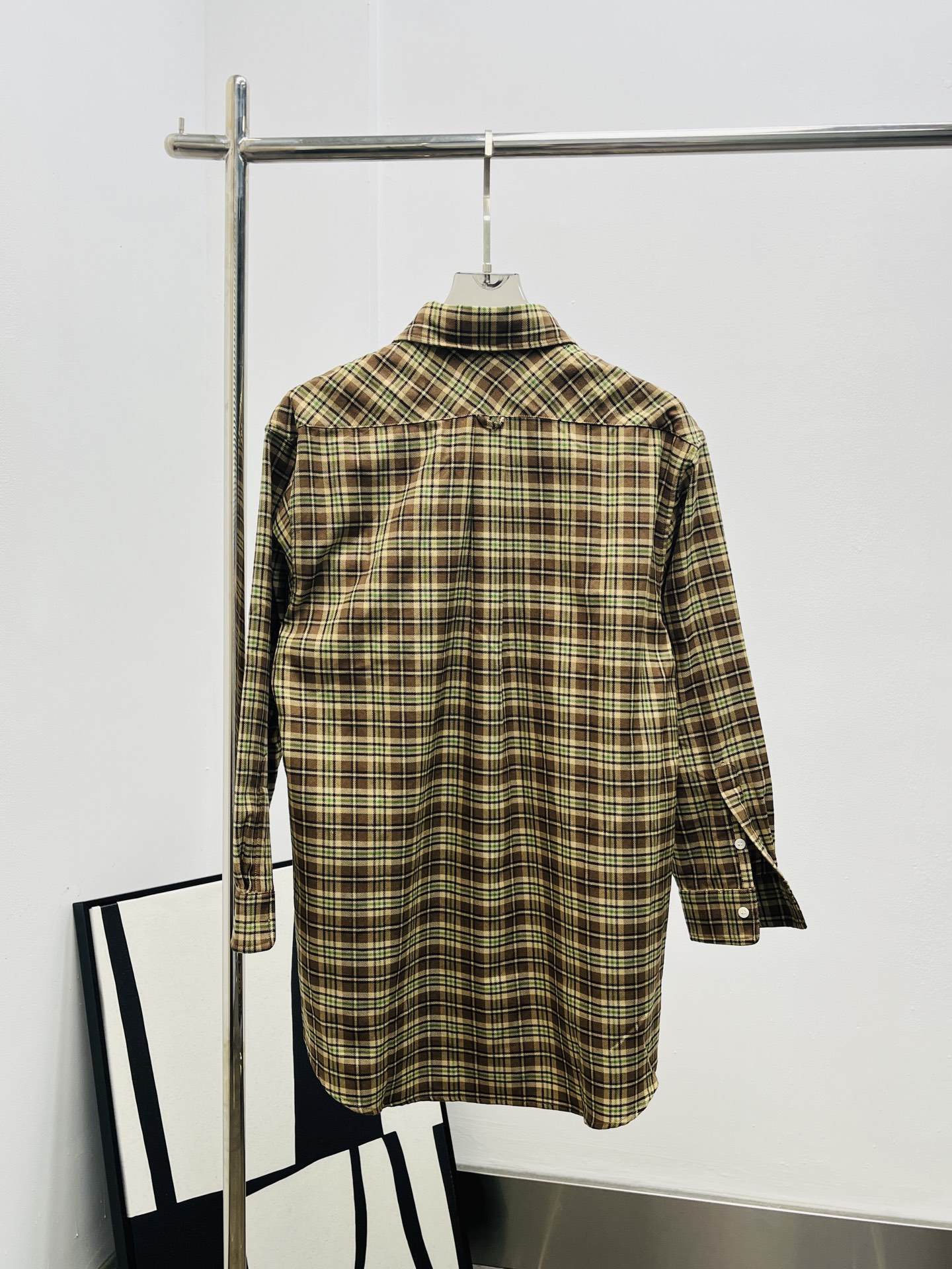 miumiu 미우미우 카멜 체크 셔츠 의류