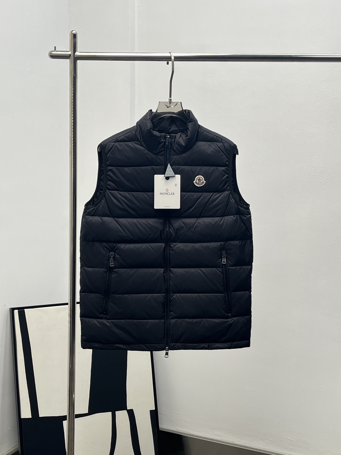 Moncler 몽클레어 몽클레르 솔리드 로고 남성용 다운 베스트 조끼 의류