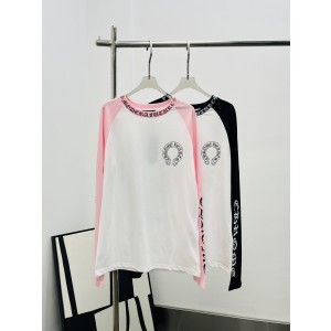 Chrome Heart CH 크롬하트 알파벳 프린트 배색 래글런 롱슬리브 긴팔 티셔츠 의류