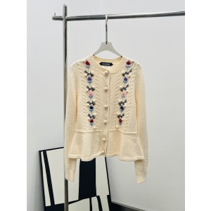 Chanel 샤넬 크로셰 스커트형 라운드넥 재킷 자켓 의류