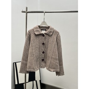 Chanel 샤넬 꽈배기 크로셰 카라 자켓 재킷 가디건 의류