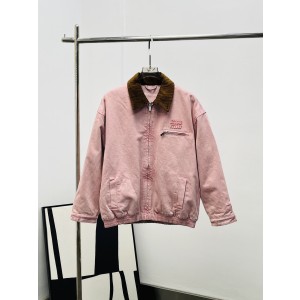 miumiu 미우미우 벨벳 카라 데님 패딩 자켓 재킷 의류