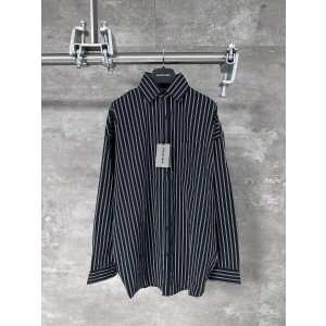 Balenciaga 발렌시아가 스트라이프 로고 셔츠 의류