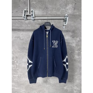 LV / 루이비통 인타르시아 울 혼방 지퍼 후드 집어 자켓 재킷 의류