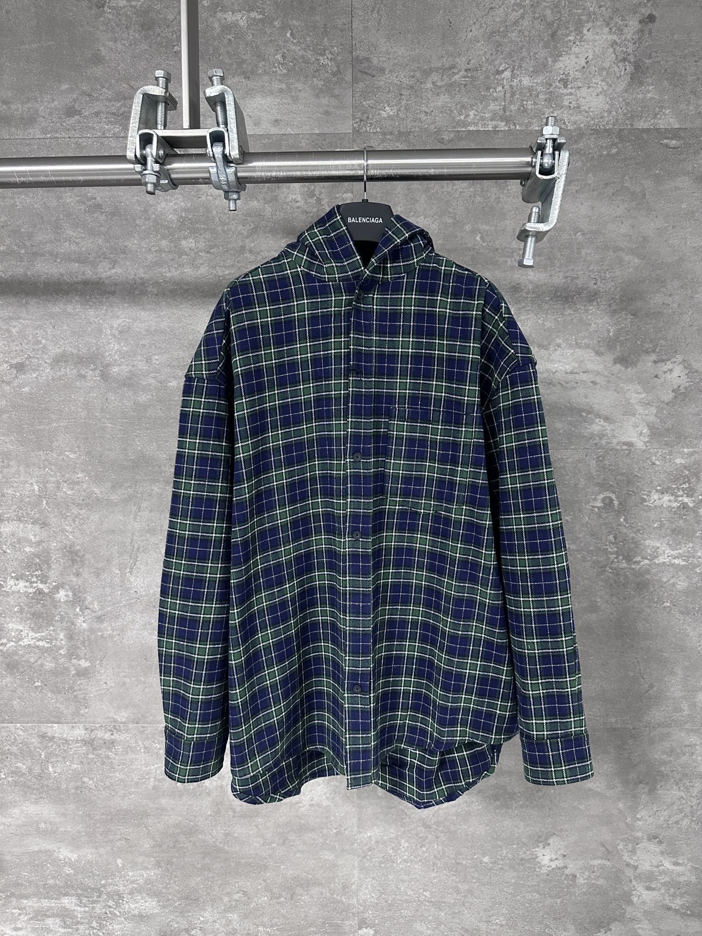 Balenciaga / 발렌시아가 BLCG 신상 혼방 긴팔 후드 셔츠 재킷 자켓 의류