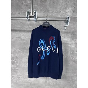 Gucci 구찌 뱀 인타르시아 울 라운드넥 니트 의류