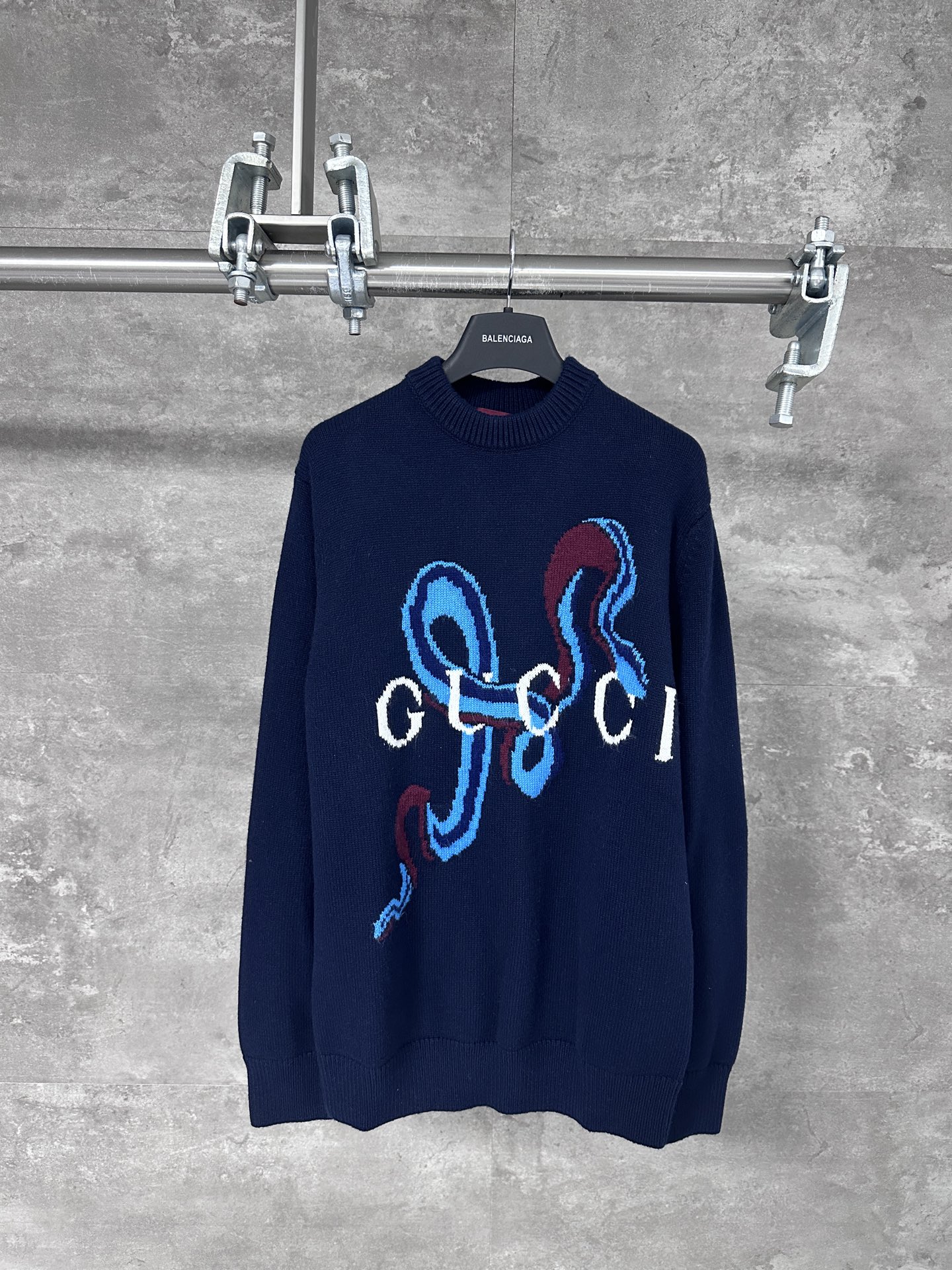 Gucci 구찌 뱀 인타르시아 울 라운드넥 니트 의류