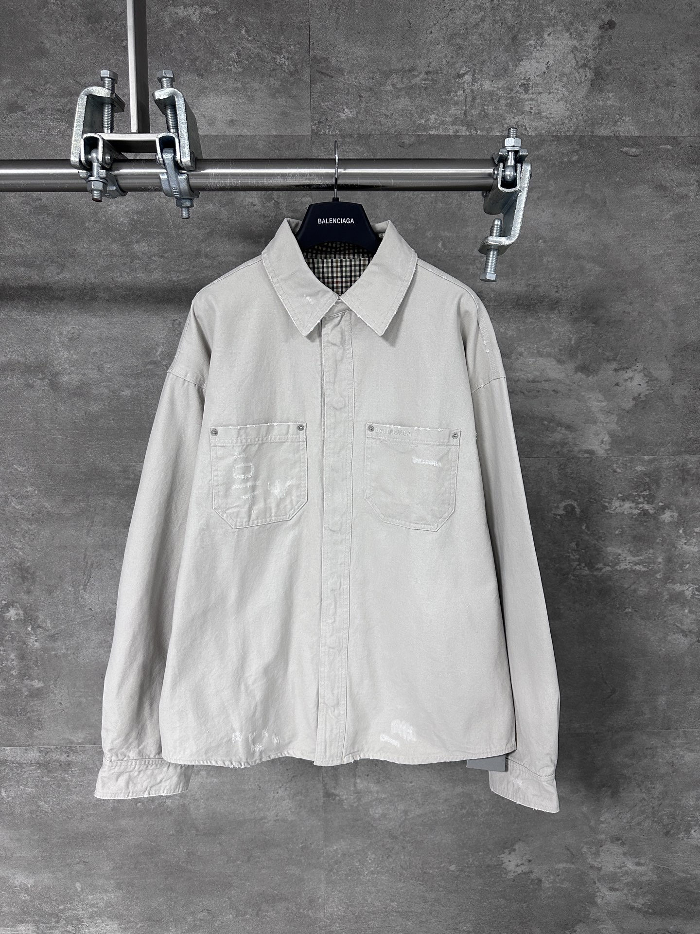 Balenciaga 발렌시아가 워싱 데미지 워크 자켓 재킷 의류