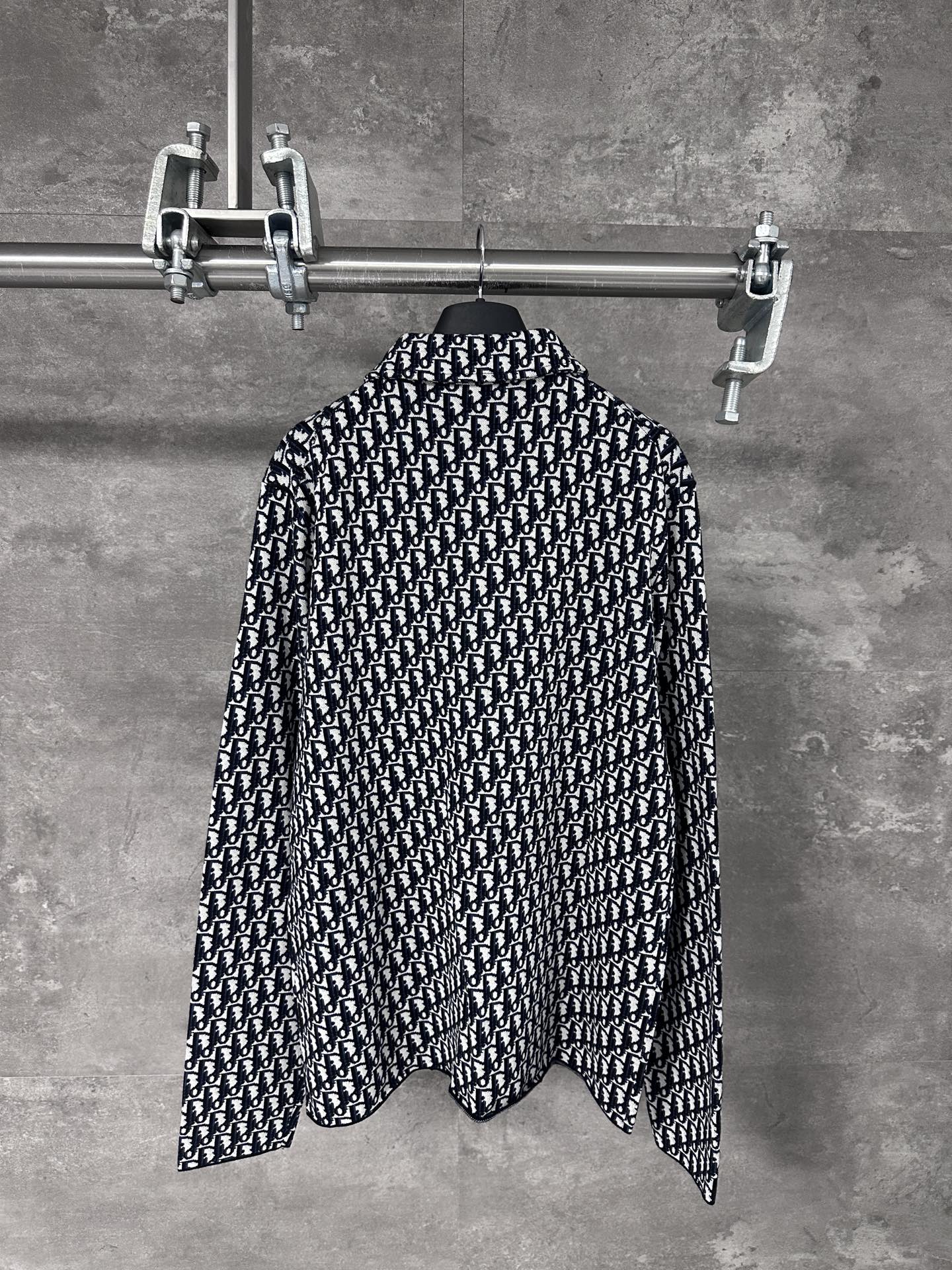 Dior CD 디올 오블리크 로고 자가드 니트 셔츠 의류