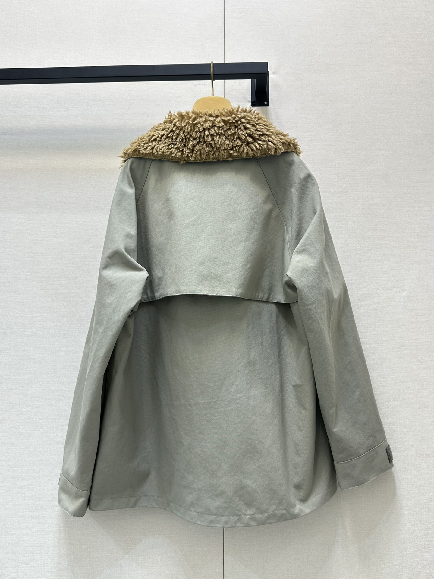 miumiu 미우미우 하이넥 플리스 콤비 윈드브레이커 자켓 재킷 의류