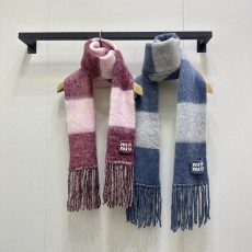 MiuMiu 미우미우 마헤어 울 블렌드 캐시미어 스카프 목도리